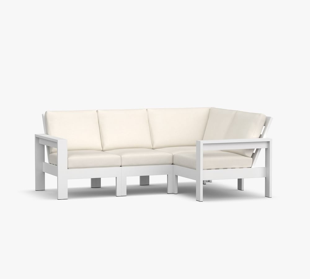 aluminum garden sofa metal patio furniture simple design outdoor sofa set with cushion