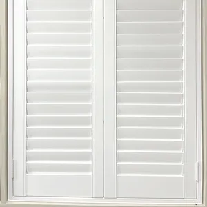 Wholesale Custom Waterproof Interior Window Shutters Exterior Plantation Shutters PVC Window Shutters Blind Direct From China