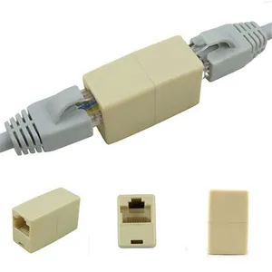 10pcs New Alloy Internet Tools RJ45 CAT5 Coupler Plug Adapter Network Cable Extender Connector