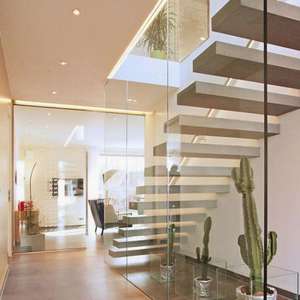 <span class=keywords><strong>Prima</strong></span> บันไดลอยน้ำแบบหรูหราราวบันไดกระจกแบบพรีเมี่ยมดีไซน์เรียบง่ายทันสมัยกำหนดขนาดได้เอง - Product Image 4