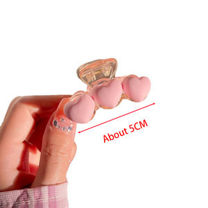 Pinzas de Pelo Transparentes con Forma de Corazón, Pinzas de Pelo de Moda, Personalidad, OEM, Prácticas para el Baño, Pinzas de Pelo Geométricas Mini Kawaii, Pinzas de Pelo Dulces con Forma de Tiburón - Product Image 6