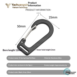 Stainless Steel Carabiner Polished Finish <b>Hook</b> for Outdoor Use - Product Image 4