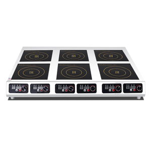 Cocina de inducción de 3500W de 6 quemadores de calidad superior para restaurantes y hoteles - Product Image 1