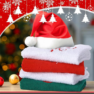 Ensembles <span class=keywords><strong>de</strong></span> serviettes <span class=keywords><strong>de</strong></span> Noël 100% coton en gros Serviettes <span class=keywords><strong>de</strong></span> plage rondes douces avec fonction <span class=keywords><strong>de</strong></span> séchage rapide pour les essuie-mains <span class=keywords><strong>de</strong></span> voyage dans des boîtes-cadeaux - Product Image 2