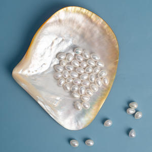 Hạt ngọc trai nước ngọt tự nhiên màu trắng 8-9mm, bán khoan lỗ, rời, thật, dùng làm đồ trang sức tự chế - Product Image 5