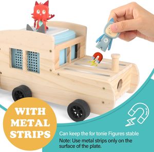 <span class=keywords><strong>Étagère</strong></span> de rangement pour Tonies ZJH, <span class=keywords><strong>étagère</strong></span>s flottantes magnétiques en bois, montage mural, figurines pour 1/2 joueur, présentoir pour enfants, collection 20-30 - Product Image 4