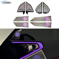 Cache-haut-parleur éclairé ICarsin OEM pour BMW X3 G45, remplacement compatible avec l'éclairage d'ambiance d'origine et le contrôle par écran