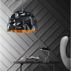 โคมไฟระย้าใยแก้วทรงหลายเหลี่ยม ยี่ห้อหยานหยวน ดีไซน์ทันสมัย เรียบง่าย เหมาะสำหรับร้านอาหาร คาเฟ่ ห้องนั่งเล่น ห้องพักในโรงแรม - Product Image 4