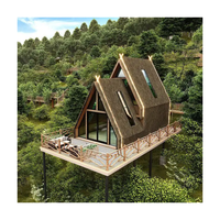 Airbnb Chine Maison préfabriquée Case Maison modulaire préfabriquée A cadre Kit cabine Tiny Homes
