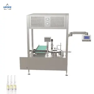 Ampoule bottle 10ml filling and seaming machine with self adhesive labeling machine