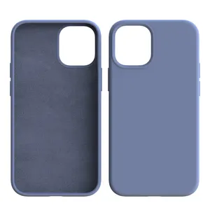 Full Covered Silicone Cover with Microfiber Baby Skin Feeling Phone Case For iPhone 14 15 Pro Max Shell Case