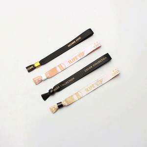 Pulseras de la Amistad de Tela de Lujo para Niño y Niña, Pulsera Personalizada con Logo - Regalo para Bodas - Product Image 4