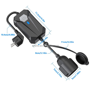 Dimmable Smart <strong>WiFi</strong> <strong>Plug</strong> with Socket (Europe) IP55 Outdoor TUYA App &amp; Wireless Remote Control for LED Lights &amp; Lamp Strings - Product Image 6