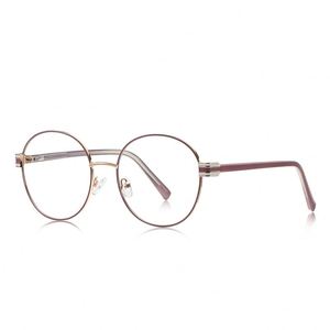 ZOWIN modello 3137 montature ottiche rotonde nuovo stile occhiali da vista in metallo Anti luce blu montature per occhiali per <span class=keywords><strong>Computer</strong></span> Gafas Cerminmata - Product Image 3
