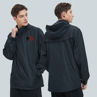 NOUVEAU Survêtement léger en polyester à coque souple, veste de coach zippée à capuche, veste zippée intégrale pour hommes