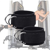 Sangles de cheville HSM populaires pour machines à câble, support de cheville pour la gym et le fitness avec rembourrage en néoprène