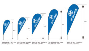 ธงขนนกบินพิมพ์ลายแบบกำหนดเองได้อุปกรณ์เสริมสำหรับการแสดงธงชายหาดพร้อมฐานเสาขาตั้งหนาม - Product Image 3