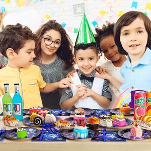 Space Themed Party Supplies Weltraum Geburtstag Dekorationen Alles Gute zum Geburtstag Banner Galaxy <span class=keywords><strong>Astronaut</strong></span> Party Dekorationen für Kinder - Product Image 5