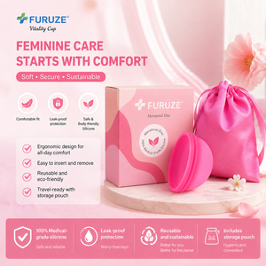 Disque menstruel en silicone ultra-fin respirant, sans sensation, réutilisable, trois tailles pour femmes, vente en gros fabricant - Product Image 4