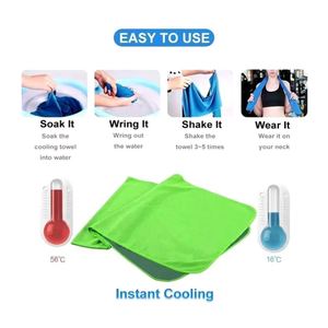 OEM Custom Logo <b>Cooling</b> <b>Towels</b> with Ice Effect for Election Campaign - Product Image 4