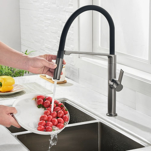 Robinet mitigeur chaud et froid pour évier de cuisine d'hôtel Robinet de lavabo à une poignée en laiton - Product Image 3