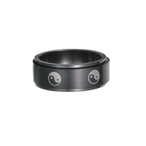 Haute qualité en acier inoxydable Taiji anneaux accessoires significatif rotatif décompression anneau 8mm potins anneau cadeaux pour femmes hommes - Product Image 3