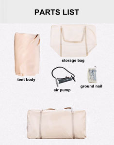 Tente gonflable <span class=keywords><strong>de</strong></span> luxe maison Triangle dôme air tente Support personnalisation grand espace adapté au Camping en plein air multiple - Product Image 3