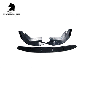 ABS negro brillante estilo <span class=keywords><strong>CP</strong></span> 3 piezas labio delantero aspecto agresivo fácil de instalar para BMW 3 Series G20 <span class=keywords><strong>M</strong></span> Tech 2019-2022 - Product Image 2