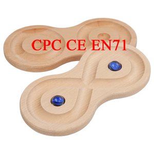CPC CE EN71 Certified Wooden Toy for Early Education Hand-Eye Coordination Training Balance Ball <strong>Marble</strong> <strong>Run</strong> Benefit Intellectual - Product Image 1