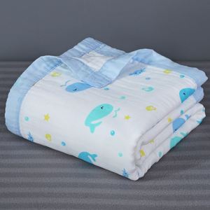 Wholesale Custom Cotton <b>Baby</b> Swaddle <b>Blanket</b> Muslin <b>Baby</b> Quilt <b>Blanket</b> for New Born - Product Image 5