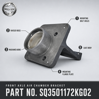 Support de chambre à air d'essieu avant pour camions poids lourds Lgmg MT86 MT85 MT86H MT86HF HOWO A7 SQ3501172KG02 Pièces détachées automobiles Chine