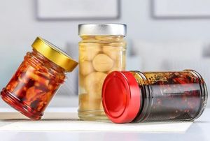 Bocal unique en verre pour cornichons Pâte de <span class=keywords><strong>boeuf</strong></span> Ketchup Sauce chili Beurre d'arachide Miel Bocaux en verre Emballage alimentaire en verre - Product Image 3