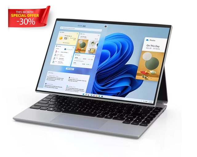 High Quality 14 Inch 140S Business Laptop Windows 11 Foldable Touch Screen Mini Portable Intel Processor HD Graphics English