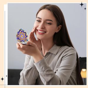 Su misura 3d cornice diamante cromato metallo Gel specchio pittura unghie <span class=keywords><strong>specchi</strong></span> pareti dipinti di fiori - Product Image 2