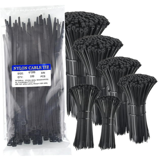 High Quality Self-Locking Nylon66 PA66 Cable Tie UV Resistant Wiring Accessories