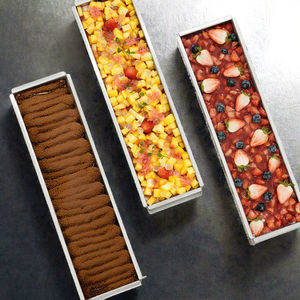 स्टेनलेस स्टील टिरामिसू बेकिंग पैन के लिए धातु आयताकार केक मोल्ड धातु आयताकार केक मोल्ड - Product Image 2