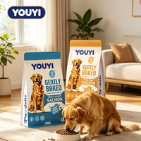 YOUYI Sachet personnalisé pour aliments pour animaux de compagnie, à fond plat, en feuille d'aluminium, avec fermeture éclair refermable, haute qualité pour 1 kg de nourriture pour chien en vrac