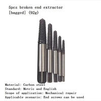 Extracteur de rupture de vis, extracteur anti-dent de vis de retrait d'outil