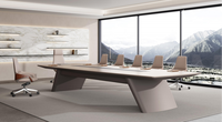 Table de conférence moderne en bois massif pour bureau, école, hôpital - Mobilier de bureau durable