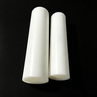 Barre en PTFE blanc en gros en stock, bonne auto-lubrification et faible coefficient de friction