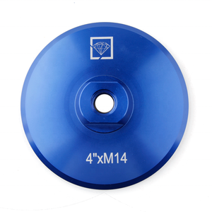 Adaptateurs de support en aluminium SUMO de 4 pouces avec filetage M14, tampons OEM pour meuleuse d'angle, certifiés ISO9001 - Product Image 1