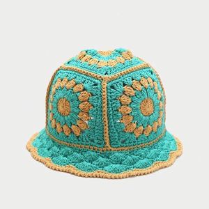 Sombrero de Ganchillo de Hilo de Algodón Japonés en Oferta, Sombrero de Pescador Moderno para Mujer, Moda de Otoño y Verano, Venta al por Mayor - Product Image 6