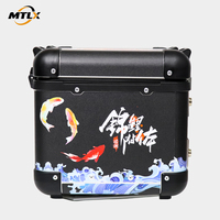 Boîte arrière universelle pour moto 42L en aluminium résistant à la corrosion, stock stable, pour les vendeurs transfrontaliers d'accessoires moto