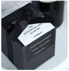 Bougie parfumée personnalisée promotionnelle en gros, ensemble cadeau de Noël de luxe en cire de soja - Product Image 4