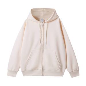 350gsm Heavyweight Zip Hoodie Unisex Vintage Wash Raglan Sleeve Streetwear Jacket 100% Cotton Autumn Silk Screen Oversized - Product Image 4