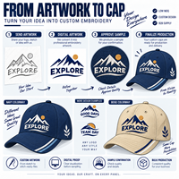 Casquette de baseball personnalisée brodée, 6 panneaux, visière incurvée, patch logo pleine surface, étiquette tissée, casquette OEM ODM