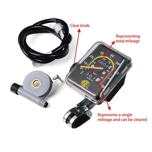 Timeless Analog Bike Meter: Waterproof Mechanical <strong>Speedometer</strong> with Stopwatch for Classic Bicycles - Product Image 3