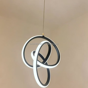 <span class=keywords><strong>Lampe</strong></span> suspendue LED dorée électroplaquée de luxe nordique à hauteur réglable 30W, luminaire de plafond à haute luminosité et protection oculaire - Product Image 6
