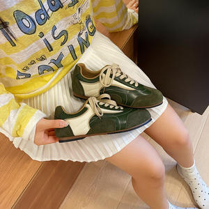 Zapatillas Retro de Mujer con Bloques de Color - Zapatillas Casuales Ligeras y Cómodas con Cordones y Hebilla Frontal para Verano - Product Image 4