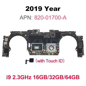 เมนบอร์ดสำหรับ MacBook Pro A2141 2019 16 นิ้ว 16G 32G 512GB <span class=keywords><strong>2</strong></span>.6GHz I7 I9 บอร์ดลอจิก EMC 3347 ของแท้ พร้อมระบบสแกนลายนิ้วมือ - Product Image 2